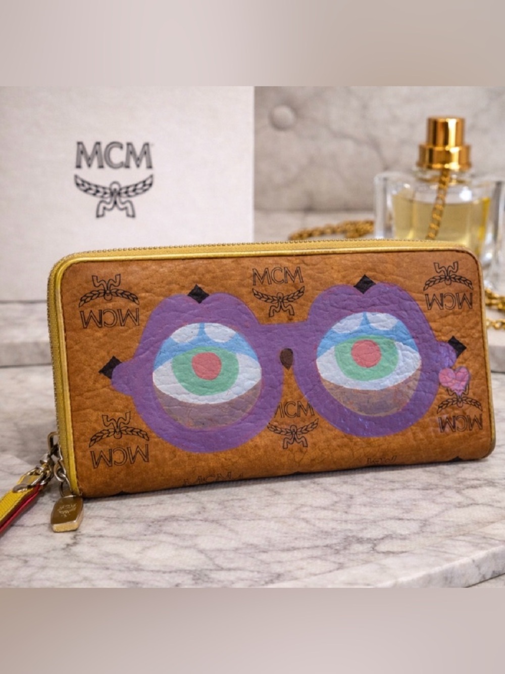 MCM x Craig & Karl Eyes on the Horizon Zip Around Wallet Limited Edition Pop Art